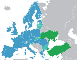 Polka będzie wiceszefową Rady ESA <br />
Kraje członkowskie i współpracujące z ESA (fot. Wikipedia/Ssolbergj)