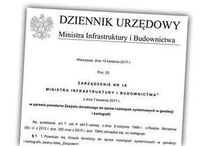 Zespół doradczy ds. geodezji powołany