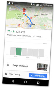 Mapy Google powiedzą więcej o korkach