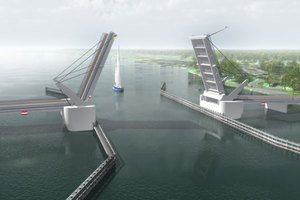 Most na stulecie niepodległości <br />
Wizualizacja mostu (fot. Europrojekt Gdańsk SA)