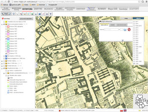 Historyczny plan Warszawy w stołecznym serwisie mapowym
