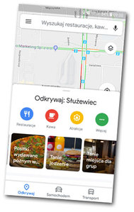 Mapy Google przewodnikiem po okolicy