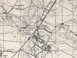 Nowe mapy i skorowidze na MapyWIG.org <br />
Fragment arkusza Raszyn (mapa WIG wyd. ok. roku 1932, skala oryginału 1:25 000)