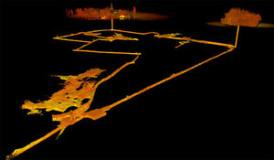 Budżet obywatelski szansą na skaning kopalni <br />
Wynik  skanowania laserowego Sztolni Czarnego Pstrąga (fot. Geocartis)