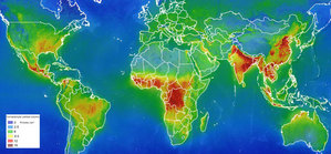 Sentinel-5P rzuca nowe światło na zanieczyszczenie powietrza <br />
Mapa stężenia formaldehydu bazująca na danych z satelity Sentinel-5P