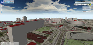 GUGiK uruchomił Geoportal 3D <br />
Centrum Katowic