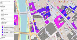 Zobacz szczegółowe informacje o budynkach z OpenStreetMap