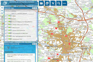 Mapa ogólnogeograficzna w łódzkim geoportalu zaktualizowana