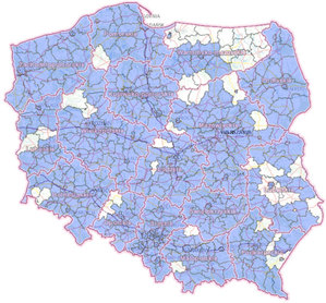 336 powiatowych serwisów w Geoportalu