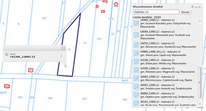 Bardziej rozbudowane wyszukiwanie działek w Geoportalu