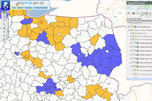 Bieżący stan aktualizacji BDOT10k w Geoportalu