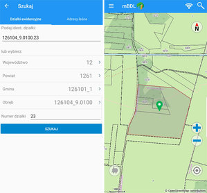 Mobilny Bank Danych o Lasach pomoże wyszukać działkę