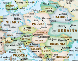 Mapa świata Equal Earth również po polsku