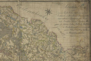 Początek industrialnej ery Śląska na mapach <br />
Fragment mapy przeglądowej kopalnictwa na Górnym Śląsku, 1794/1795 r.