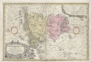 Kolejne nowości w archiwum WIG <br />
Jeden z arkuszy Atlasu Silesiae id est Ducatus Silesiae (...) z ok. 1750 roku