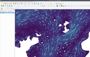 QGIS 3.12 napakowany nowymi funkcjami <br />
Wizualizacja linii prądów