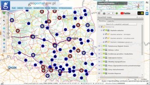 Na Geoportalu uruchomiono warstwę Koronawirus [aktualizacja] <br />
Szpitale zakaźne