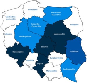 Ministerstwo Zdrowia zmniejsza szczegółowość raportowania o lokalizacji zakażeń koronawirusem <br />
Mapa zakażeń dostępna na portalu Gov.pl