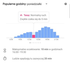 Mapy Google powiedzą, ile czasu spędzisz w kolejce