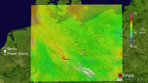 Rusza budowa europejskiego satelity do pomiaru stężenia dwutlenku węgla <br />
Symulacja stężenia CO2 w ramach finansowanego przez ESA projektu Empa