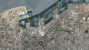 Skala zniszczeń po eksplozji w stolicy Libanu widziana z satelity <br />
Bejrut 31 maja 2020(fot. Planet Labs)