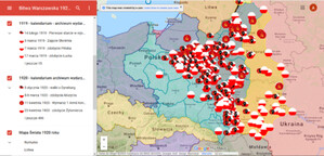 Kalendarium wojny polsko-bolszewickiej na interaktywnej mapie