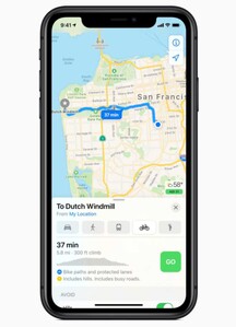 Mapy Apple poprowadzą rowerzystów i elektryki