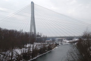 SMOK zawitał do Rzeszowa <br />
Most im. Tadeusza Mazowieckiego w Rzeszowie (fot. KNG Dahlta)