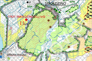 Udostępniono nowe arkusze mapy geośrodowiskowej <br />
Fragment arkusza 10 - Smołdzino (Gardna Wielka), plansza A