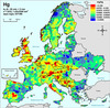 Pierwiastki w europejskich glebach skartowane