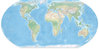 Mapa fizyczna Ziemi Equal Earth