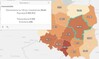 Rządowa mapa koronawirusa: nowy wygląd, szczegółowość ta sama