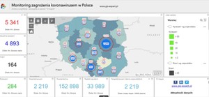 Głód geodanych, czyli szukamy wartościowych map koronawirusa <br />
Rozwiązanie firmy GIS-Expert