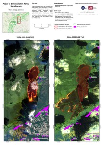 Eksperci z CBK PAN o pożarze w Biebrzańskim Parku Narodowym <br />
Analiza obserwacji z satelitów Landsat