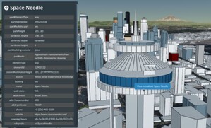 Cesium prezentuje budynki OSM w 3D