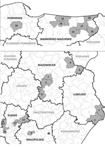 Startuje aktualizacja BDOT10k w kolejnych powiatach <br />
Zasięg zamówienia (SIWZ)