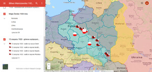 Kalendarium wojny polsko-bolszewickiej na interaktywnej mapie