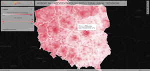 Wyniki I tury wyborów prezydenckich na mapach