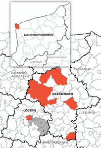 Słabe zainteresowanie aktualizacją BDOT10k dla GUGiK <br />
Części, dla których nie wpłynęły żadne oferty (zakres III)