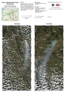 Eksperci z CBK PAN o pożarze w Biebrzańskim Parku Narodowym <br />
Analiza obserwacji z satelity Aqua