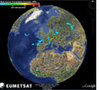 Aktualne dane o opadach w Google Earth