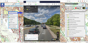 Geoportal połączony ze StreetView