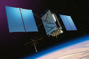 Wizualizacja satelity GPS IIIF (fot. Lockheed Martin)
