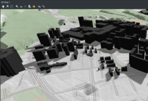 Jeszcze więcej funkcji 3D w QGIS 3.16 <br />
Renderowanie cienia dla modelu 3D