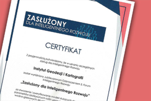 IGiK z nagrodą "Zasłużony dla Inteligentnego Rozwoju"