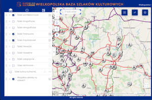 Wielkopolska baza szlaków kulturowych w aplikacji mapowej