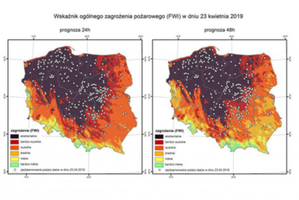 IMGW-PIB prezentuje system prognozowania zagrożenia pożarowego lasu