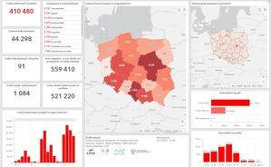 Szczepienia przeciwko COVID-19 na mapach