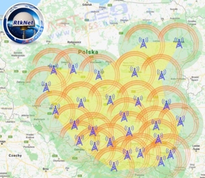 Dogęszczanie RtkNet na południu