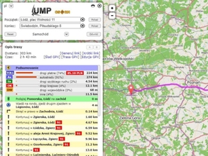 Nowe opcje wyznaczania tras na Uzupełniającej Mapie Polski